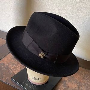 Goorin Bros. “Dean the Butcher” Fedora. Black, Size Medium. For Men or Women.